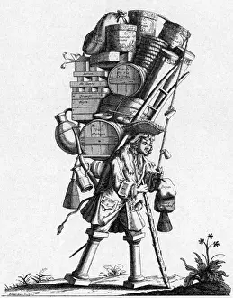 Duc De La Force Scandal 1721 Satirical Print