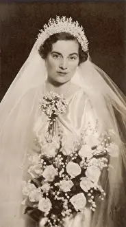 Princess Alice Duchess Of Gloucester Prints: The Duchess of Gloucester on her wedding day