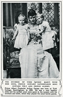 Duchess of York with her two eldest sons Duchess of York with her two eldest sons