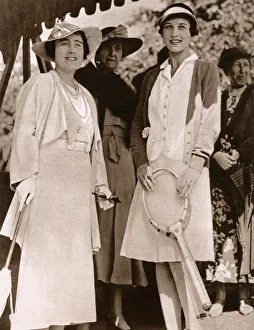 Duchess of York and Helen Wills Moody at Wimbledon Duchess of York and Helen Wills Moody at Wimbledon