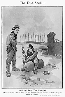 The Dud Shell, 1916 Print: 'Give it a good hard, Bert'