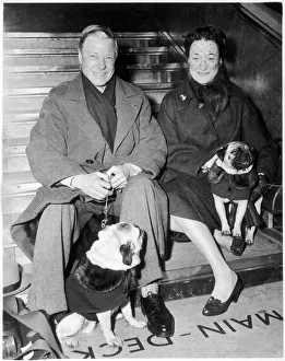 Duke and Duchess of Windsor with their pugs Duke and Duchess of Windsor with their pugs