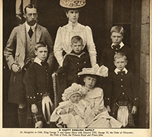 Duke and Duchess of York with their six children Duke and Duchess of York with their six children