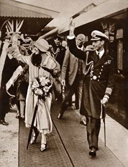 The Duke and Duchess of York leaving Maitland, NSW The Duke and Duchess of York leaving Maitland, NSW