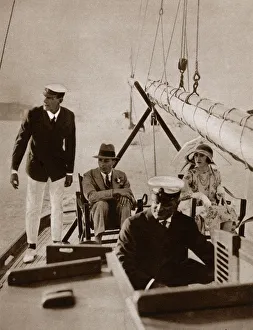 The Duke and Duchess of York on motor yacht Juanita The Duke and Duchess of York on motor yacht Juanita