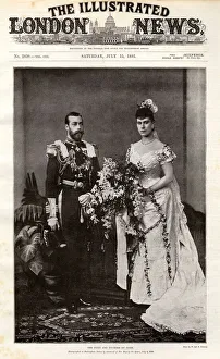 Duke and Duchess of York wedding portrait, 1893 Duke and Duchess of York wedding portrait, 1893
