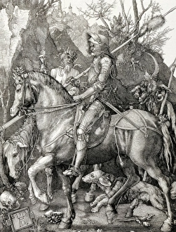 DURER, Albrecht (1471-1528). Knight, Death, and DURER, Albrecht (1471-1528). Knight, Death, and