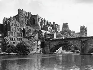 Durham Castle and Cathedral Print, 1950s