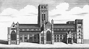 Durham Cathedral Print, Late 18th Century Engraving