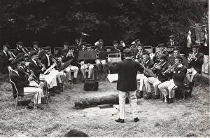 Dutch wind band playing in open air, Holland Dutch wind band playing in open air, Holland