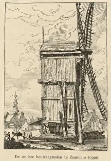 Dutch Heritage Sites Prints: Dutch Windmill