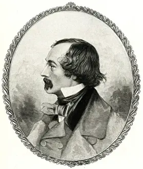 Oval Portrait Of A Man Prints: E K Kane / Abendschein
