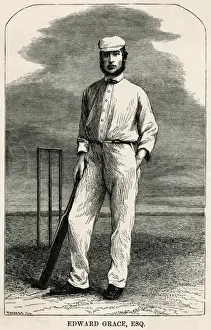 Cricket Player Portraits Prints: E. M. Grace / Cricketer