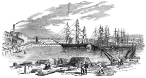 East and West India Dock, London - Arrival of John Bowes East and West India Dock, London - Arrival of John Bowes