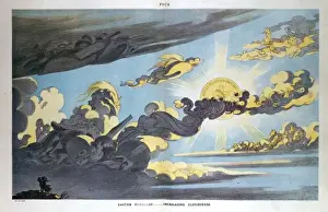 Puck Magazine Illustrations Online Prints: Easter forecast - increasing cloudiness