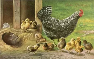 Easter Postcard Prints: Proverbs / Counting Chicks