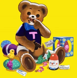 Easter Prints: Teddy Bear Teddy Bear (Easter) Print