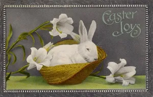 Easter Prints: White Rabbit Easter Print 1912