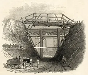 Historical Rail Transport Prints: Eastern Union Cutting