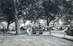 Ebury Square, Pimlico, London. Date: circa 1907 Ebury Square, Pimlico, London. Date: circa 1907