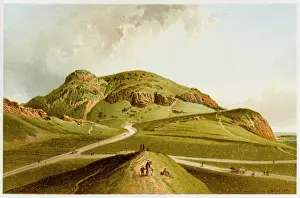 Edinburgh Print: Arthurs Seat from St. Leonards
