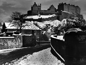Edinburgh in Winter Print