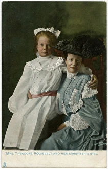 Edith Kermit Carow Roosevelt and daughter Ethel Edith Kermit Carow Roosevelt and daughter Ethel