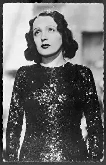 Edith Piaf Print, a photograph of the French singer