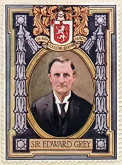 British Foreign Secretary Prints: Edward Grey / Stamp