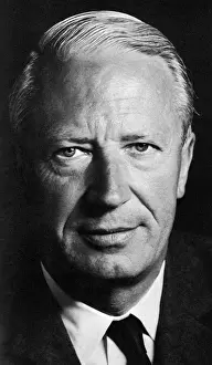 Prints of Photograph of the Conservative politician Edward Heath, who served as the Prime Minister 1970 to 1974. Date: 1971 Edward Heath Prints: Edward Heath Prime Minister Print 1971