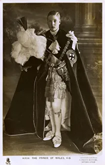 Edward, HRH Prince of Wales wearing the Robes of the Garter Edward, HRH Prince of Wales wearing the Robes of the Garter