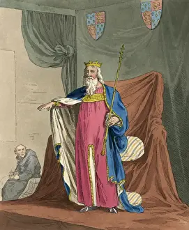 King Edward III in Robes of State Print, 1312-1377