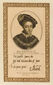 16th Century Royal Portraits Prints: EDWARD VI
