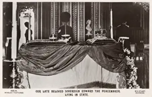 Edward VII in State, Windsor Castle Print (1910)