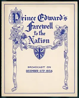 Edward VIII Abdication Prints: Edward Viii / Abdication