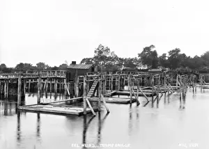 Early 20th Century Print of Toomebridge Eel Weirs