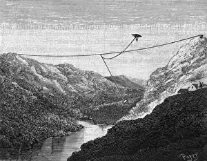 Vintage Aircraft Designs Prints: Effects of wind on De Sandervals Glider