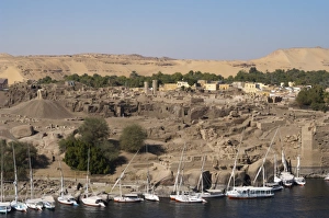 Egyp. Aswan. Elephantine Island. Landscape Egyp. Aswan. Elephantine Island. Landscape
