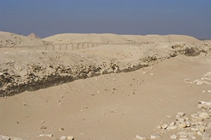 Egypt. Saqqara. Djosers complex. Limestone walls Egypt. Saqqara. Djosers complex. Limestone walls