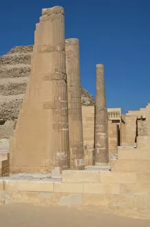 Images Dated 21st November 2003: Egypt. Saqqara. Djosers complex. Temple of the three fluted