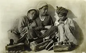 Egyptian Street Scene Print, circa 1910s