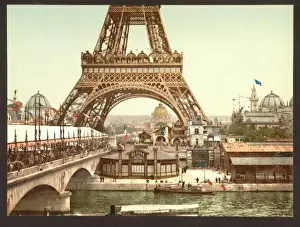 Eiffel Tower Views Prints: Eiffel Tower and general view of the grounds, Exposition Uni