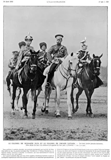The two eldest daughters of the Tsar on horseback The two eldest daughters of the Tsar on horseback