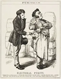Electoral Purity Print: A British Voter Rejects Bribery Offer