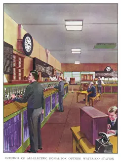 Waterloo Station Prints: Electric Signal Box Print - Waterloo Station London