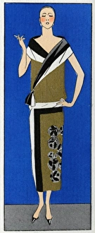Elegant woman in a dress by Paul Poiret Elegant woman in a dress by Paul Poiret