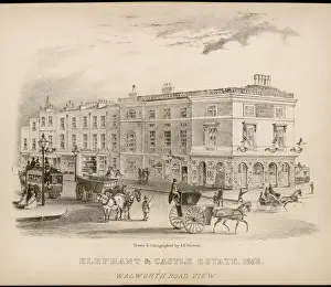 Victorian Era Transport Prints: Elephant & Castle