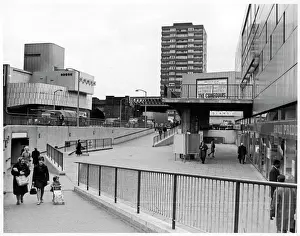 Prints of The Elephant and Castle shopping centre. Later deemed by many to be yet another ugly example of post World War Two architectural modernism Brutalist Architecture Prints: The Elephant and Castle Shopping Centre Print