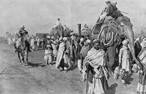 Elephants pull steam roller & motors for Amir of Afghanistan Elephants pull steam roller & motors for Amir of Afghanistan