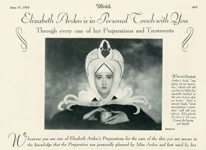 Elizabeth Arden is in Personal Touch with you. Photograph by Baron Adolph de Meyer for Elizabeth Arden is in Personal Touch with you. Photograph by Baron Adolph de Meyer for